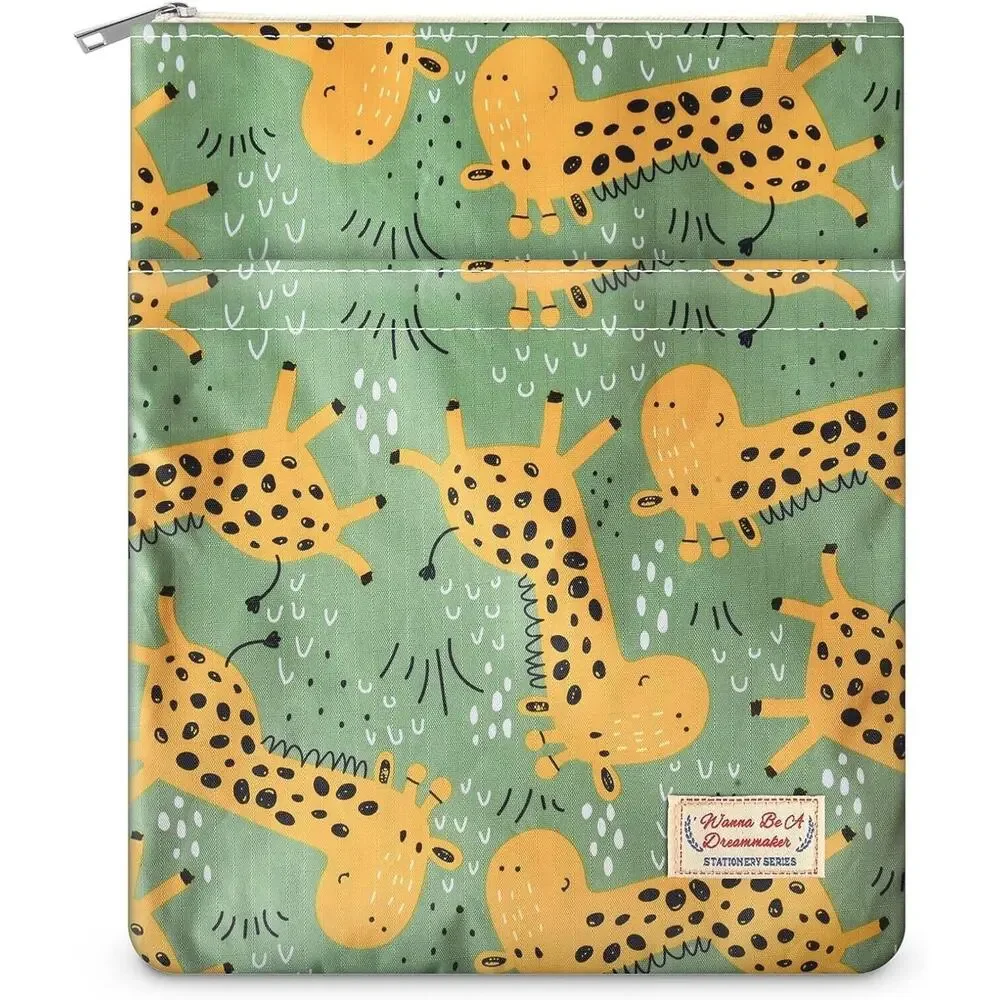 9''x11'' Book Sleeve w/ Zipper Book Cover for Book Lovers Book Protector Pouch